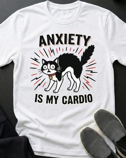Anxiety Tee Gift For Cat Lover