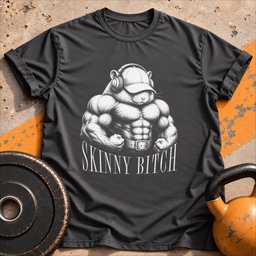 Skinny Bitch Hamster T Shirt Gift For Fitness Lover
