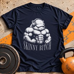 Skinny Bitch Hamster T Shirt Gift For Fitness Lover
