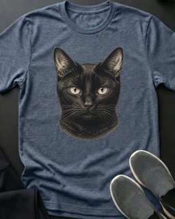 Black Cat Tee Gift For Cat Lover