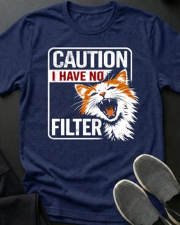 Caution Tee Gift For Cat Lover