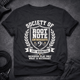 Root Note Royalty T Shirt Gift For Bass Player