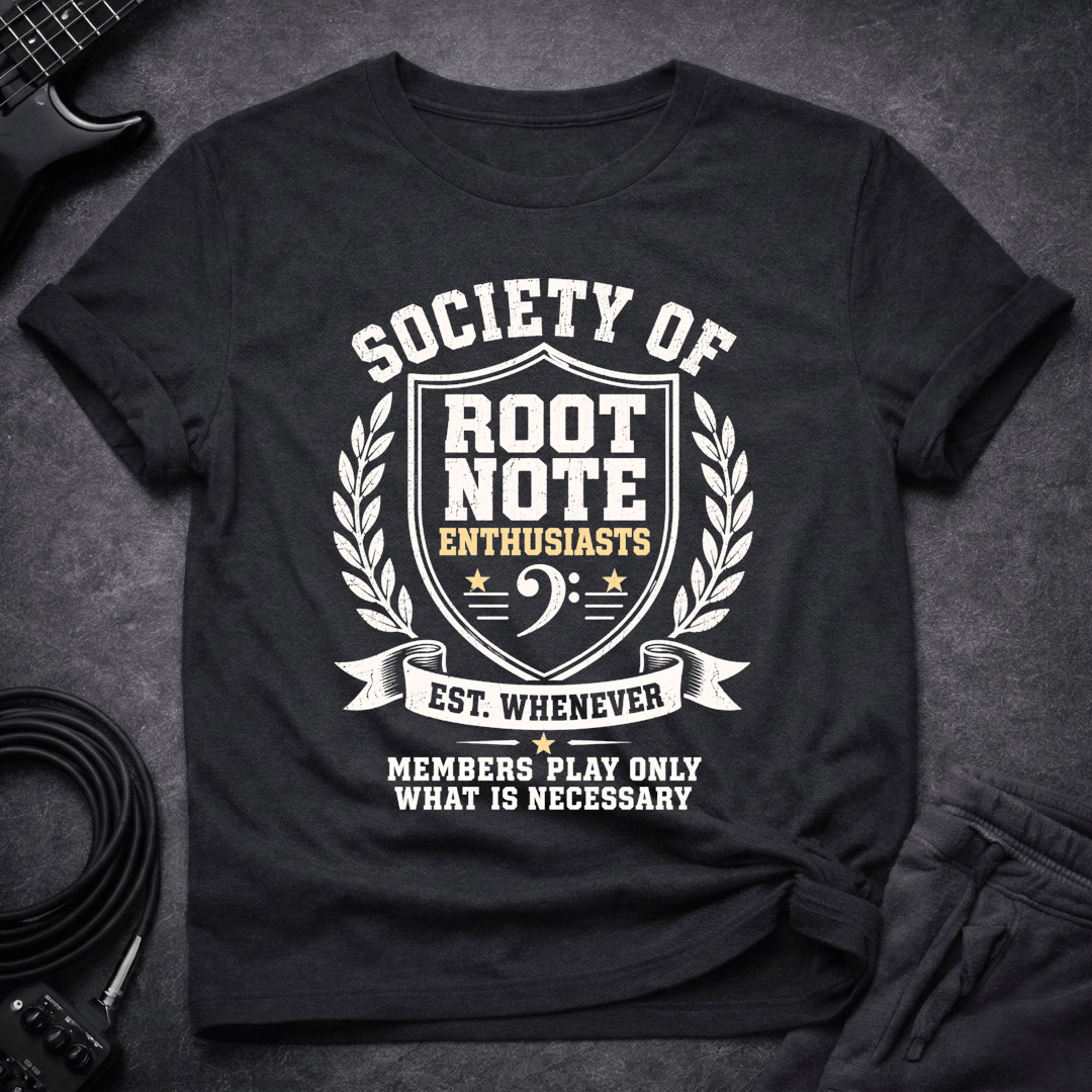 Root Note Royalty T Shirt Gift For Bass Player