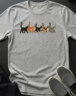 Cat Parade Tee Gift For Cat Lover