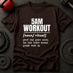 5am Workout Vocabulary T Shirt Gift For Fitness Lover