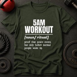 5am Workout Vocabulary T Shirt Gift For Fitness Lover