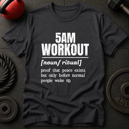 5am Workout Vocabulary T Shirt Gift For Fitness Lover
