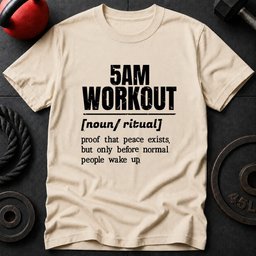 5am Workout Vocabulary T Shirt Gift For Fitness Lover