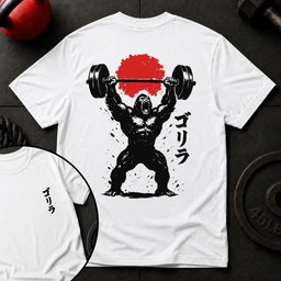 Gorilla Japan Gym T Shirt Gift For Fitness Lover