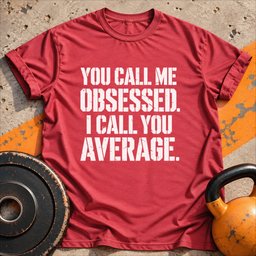 Obsessed Not Average T Shirt Gift For Fitness Lover