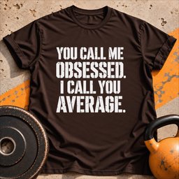 Obsessed Not Average T Shirt Gift For Fitness Lover