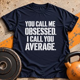 Obsessed Not Average T Shirt Gift For Fitness Lover