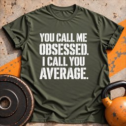 Obsessed Not Average T Shirt Gift For Fitness Lover