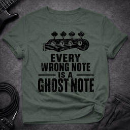 Ghost Note T Shirt Gift For Bass Player