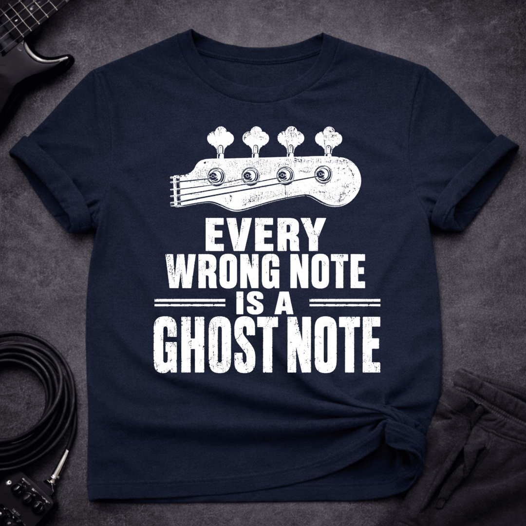 Ghost Note T Shirt Gift For Bass Player