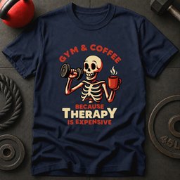 Gym And Coffee Because T Shirt Gift For Fitness Lover