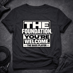 The Foundation T Shirt Gift For Bass Player