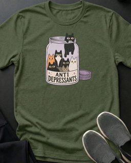 Anti Depressants Tee Gift For Cat Lover