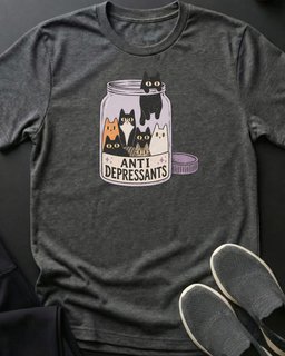 Anti Depressants Tee Gift For Cat Lover