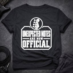Unexpected Notes T Shirt Gift For Bass Player