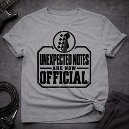 Unexpected Notes T Shirt Gift For Bass Player