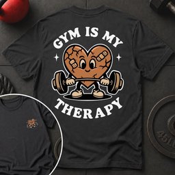 Gym Is My Therapy T Shirt Gift For Fitness Lover