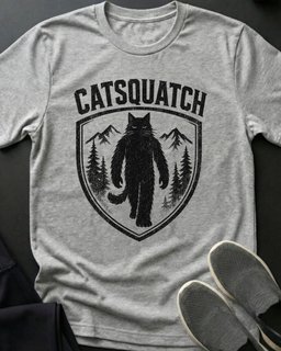 Catsquatch Ii Tee Gift For Cat Lover