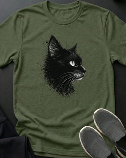 Black Cat Beauty Tee Gift For Cat Lover