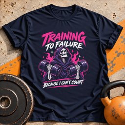 Training To Failure T Shirt Gift For Fitness Lover