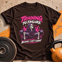 Training To Failure T Shirt Gift For Fitness Lover