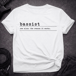 The Unsung Hero T Shirt Gift For Bass Player