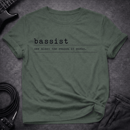 The Unsung Hero T Shirt Gift For Bass Player