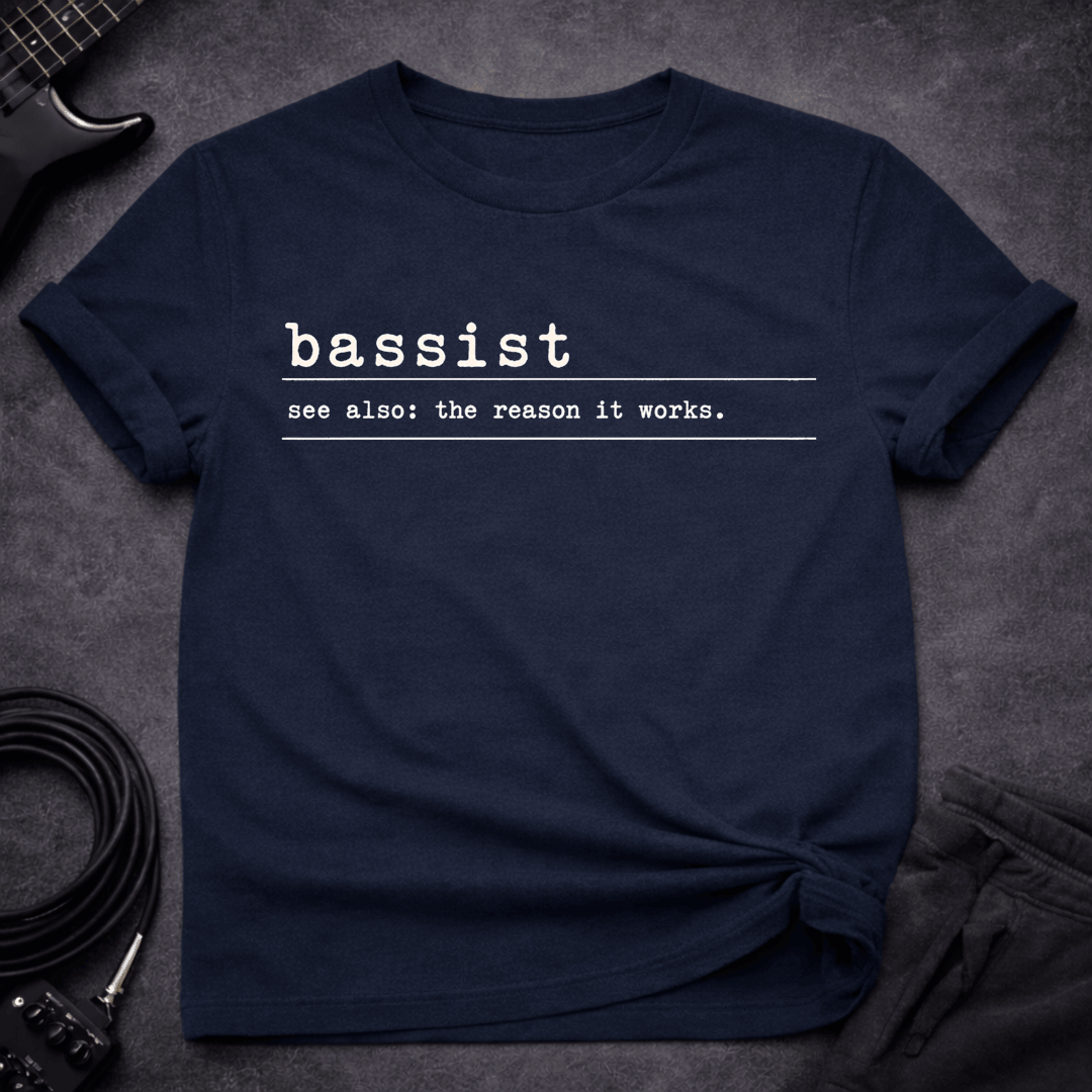 The Unsung Hero T Shirt Gift For Bass Player