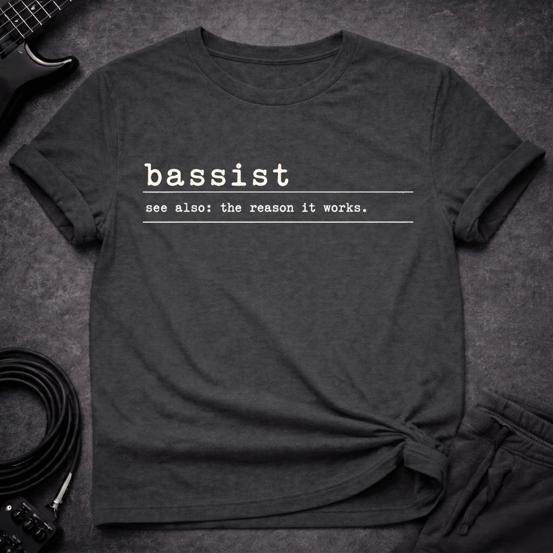 The Unsung Hero T Shirt Gift For Bass Player