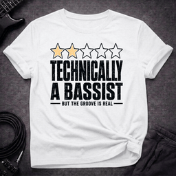 Two Stars Still Groovin T Shirt Gift For Bass Player