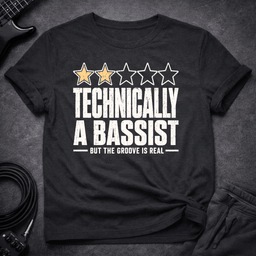 Two Stars Still Groovin T Shirt Gift For Bass Player