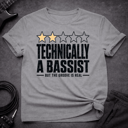 Two Stars Still Groovin T Shirt Gift For Bass Player