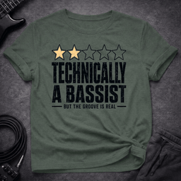 Two Stars Still Groovin T Shirt Gift For Bass Player