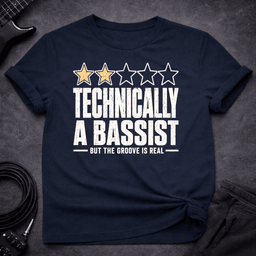 Two Stars Still Groovin T Shirt Gift For Bass Player