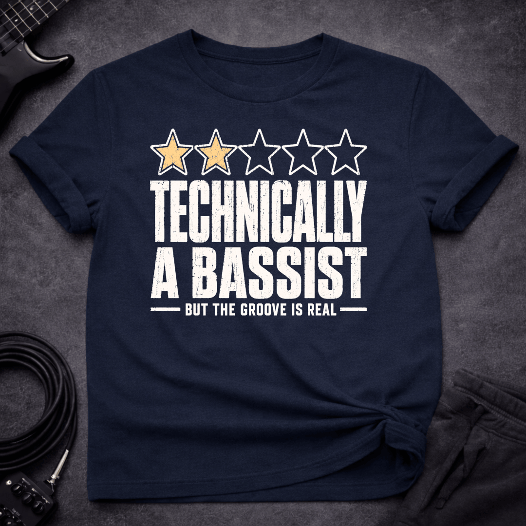Two Stars Still Groovin T Shirt Gift For Bass Player