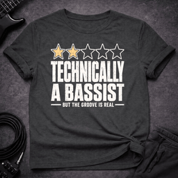 Two Stars Still Groovin T Shirt Gift For Bass Player