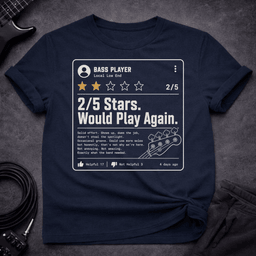 Bass Player Review T Shirt Gift For Bass Player