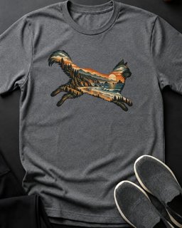 Coastal Leap Tee Gift For Cat Lover