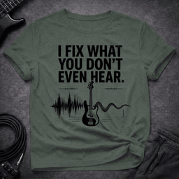 Low Frequency Fixer T Shirt Gift For Bass Player