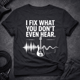 Low Frequency Fixer T Shirt Gift For Bass Player
