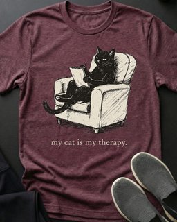 Cat Therapy Tee Gift For Cat Lover