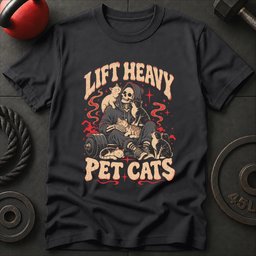 Lift Heavy Pet Cats T Shirt Gift For Fitness Lover