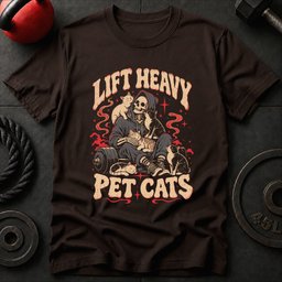 Lift Heavy Pet Cats T Shirt Gift For Fitness Lover