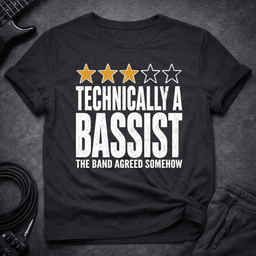 Technically A Bassist T Shirt Gift For Bass Player