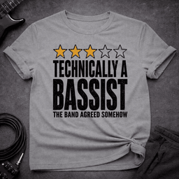 Technically A Bassist T Shirt Gift For Bass Player